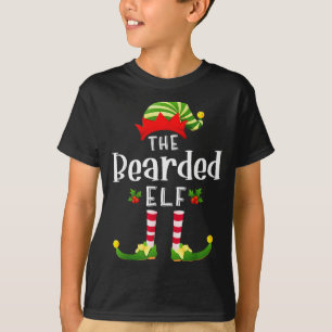 Bärtiger Weihnachtself passendes Pyjama X-mas-Part T-Shirt