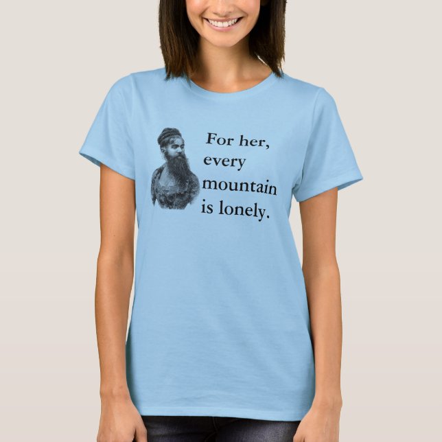 Bärtiges Dament-stück T-Shirt (Vorderseite)