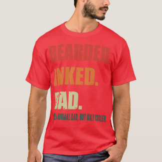 Bartinierter Vater wie ein normaler Vater, aber nu T-Shirt