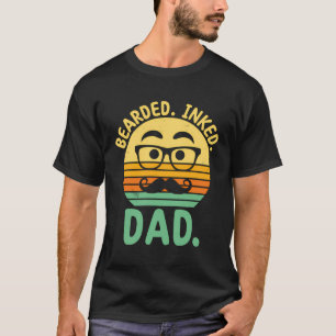 Bartinker Vater Tattoo Lover Beard Lover Tattooe T-Shirt