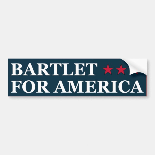 Bartlet für Amerika Autoaufkleber (Vorne)