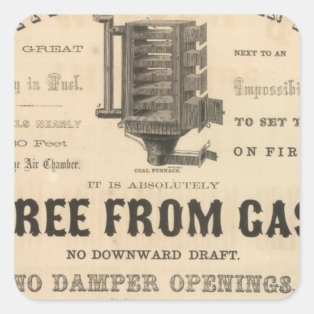 Bartlett und Leslie Quadratischer Aufkleber (Vorderseite)