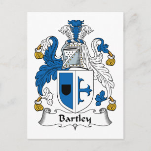 Bartley Familienwappen Postkarte