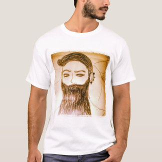 Bartmanga-Anime in verdrehter Welt T-Shirt