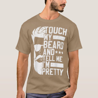 Bartmann Touch meinen Bart und erzähle mir, dass i T-Shirt
