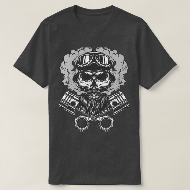 Bartmotte Skull T-Shirt (Design vorne)
