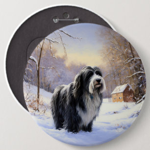 Bartollie Let It Snow Weihnachten Button