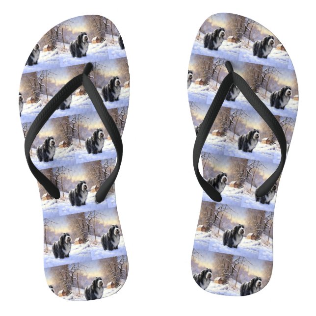 Bartollie Let It Snow Weihnachten Flip Flops (Fußbett)