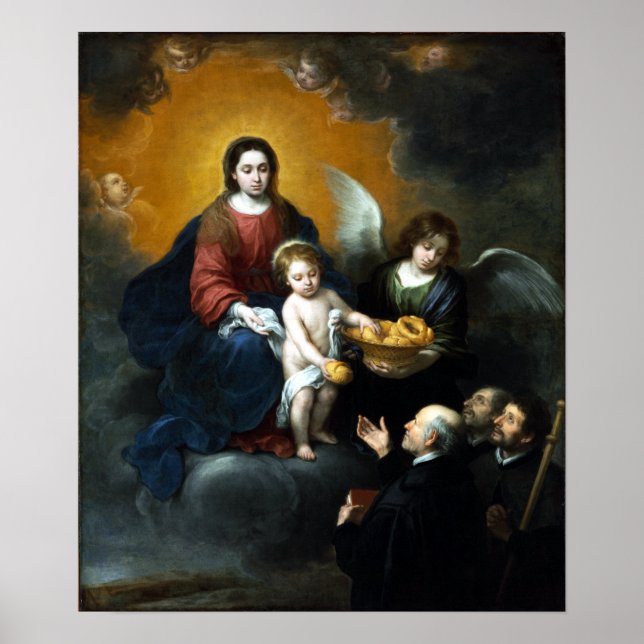 Bartolomé Esteban Murillo Der Säugling Christus Poster (Vorne)