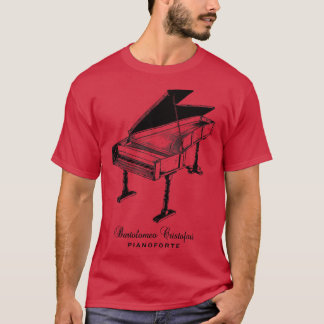 Bartolomeo Cristofori Pianoforte Piano Musik 1 T-Shirt