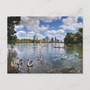 Barton Creek am Lady Bird Lake in Austin, Texas Postkarte