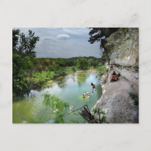 Barton Creek Cliffs - Austin Texas Postkarte