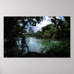 Barton Creek / Ladybird Lake - Austin, Texas Poster