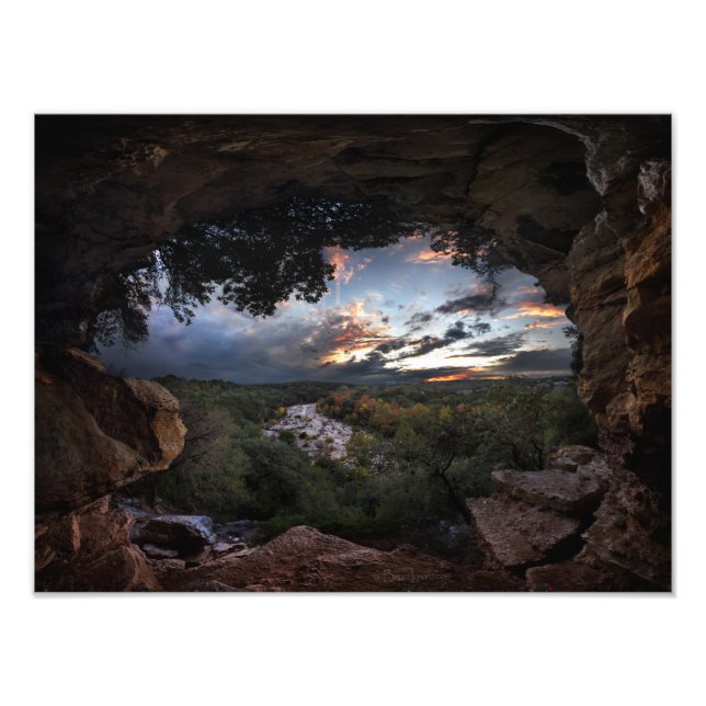 Barton Creek Sunset - Austin, Texas Fotodruck (Vorne)