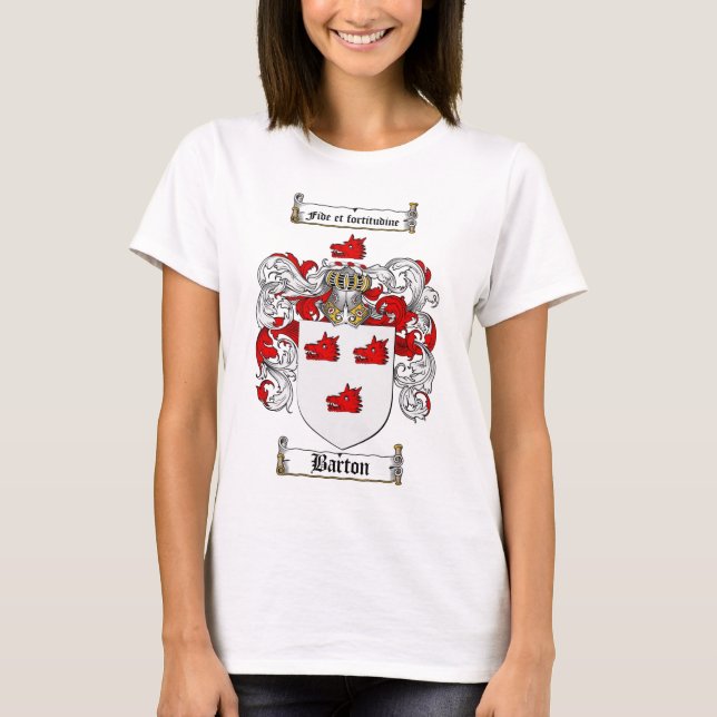 BARTON-FAMILIENWAPPEN - BARTON-WAPPEN T-Shirt (Vorderseite)