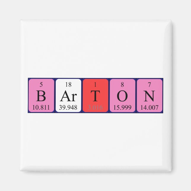 Barton-Periodenmagnet Magnet (Vorne)