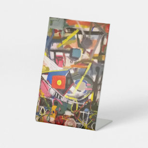 Barton Springs Abstrakt Jeff Hankamer Artjunkhaus Sockelschild