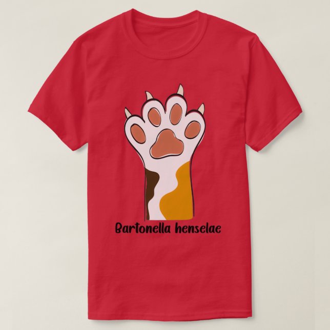 Bartonella henselae T-Shirt (Design vorne)