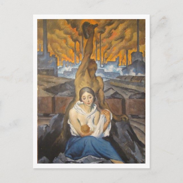 Bartos Bretislav, Schwarze Erde, 1920 Postkarte (Vorderseite)