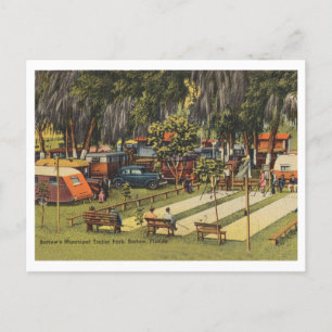 Bartow, Florida vintage städtischer Trailerpark Postkarte