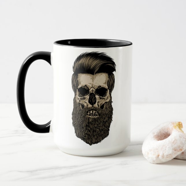 Bartschädel Tasse (Mit Donut)
