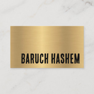 Baruch Hashem Business Card Visitenkarte