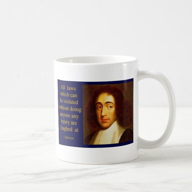 Baruch Spinoza Kaffeetasse (Rechts)