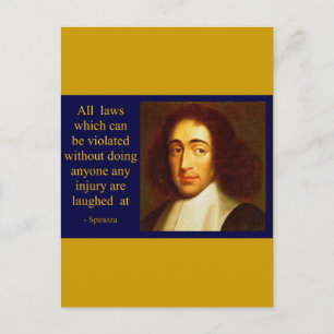 Baruch Spinoza Postkarte