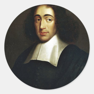 Baruch Spinoza Runder Aufkleber