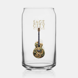 Barware Glas mit Sage City Band Design.