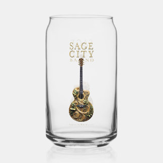 Barware Glas mit Sage City Band Design.