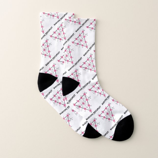 Baryon Decuplet Teilchenphysik Socken (Paar)