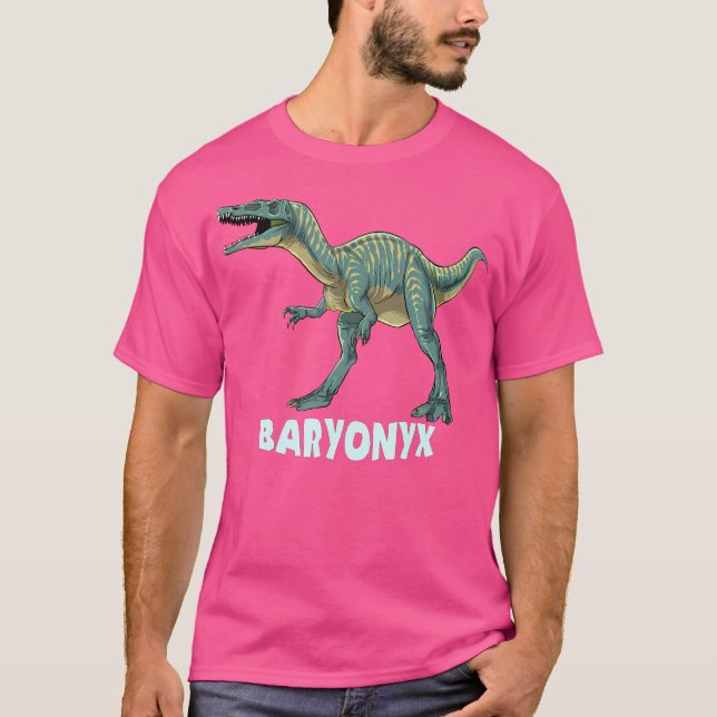 Baryonyx Dinosaur Design T-Shirt (Vorderseite)