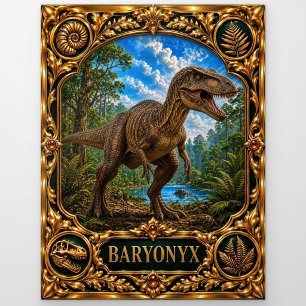 Baryonyx, Juwelen-Erbstück Kunst Postkarte