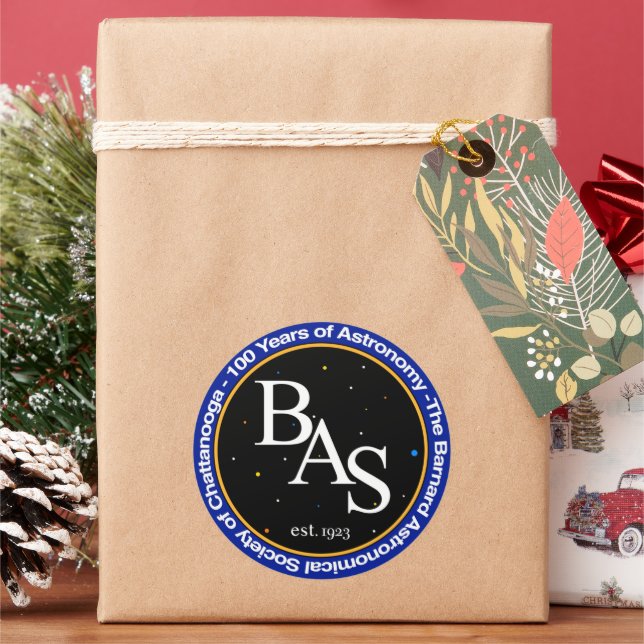 BAS 100 Jahre Logo-Aufkleber Runder Aufkleber (Feiertag)