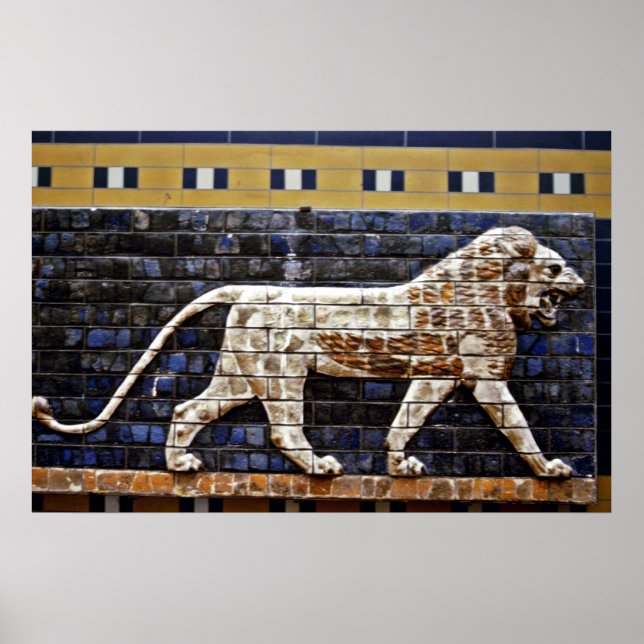 Bas Relief, Ishtar Lion Gate - Istanbul Poster (Vorne)