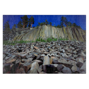 Basaltformationen von Devils Postpile Schneidebrett
