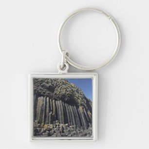 Basaltsäulen von Fingal's Cave, Staffa, vor der Kü Schlüsselanhänger