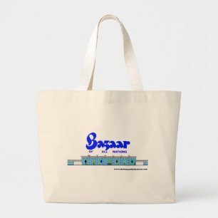 Basar außen circa 1960 jumbo stoffbeutel