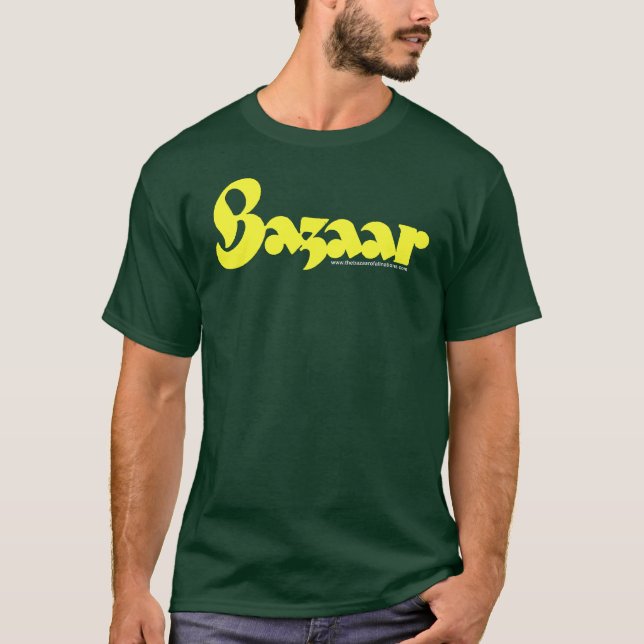 Basar-Retro Skript-Shirt T-Shirt (Vorderseite)