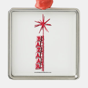 Basar"Sputnik-" Weihnachtsverzierung Silbernes Ornament