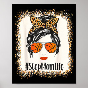 Basball Stiefmutter Leben Leopard-Bandana Mütter Poster