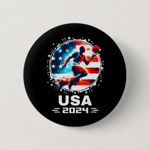 Basball USA Flying Bisonrel 2024 Basball USA Team Button