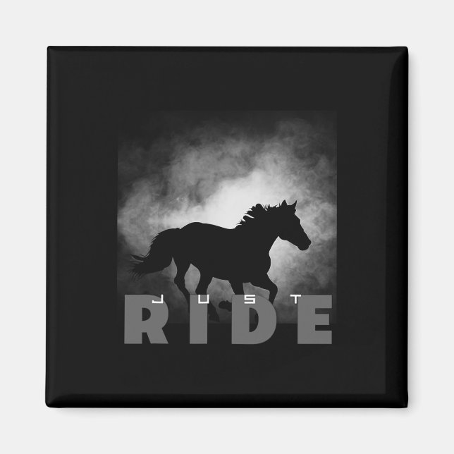 Basbo Just Ride ReitApparel - Pferd Magnet (Vorne)