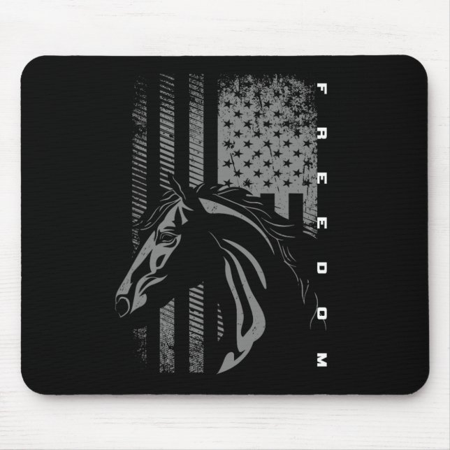 Basbo Uni-kids Black Flag Print - Reiten Mousepad (Vorne)