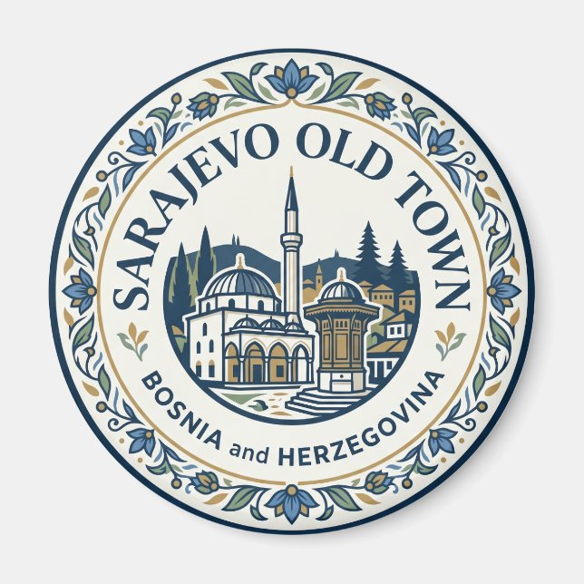 Baščaršija (Altstadt von Sarajevo) Magnet (Vorne)