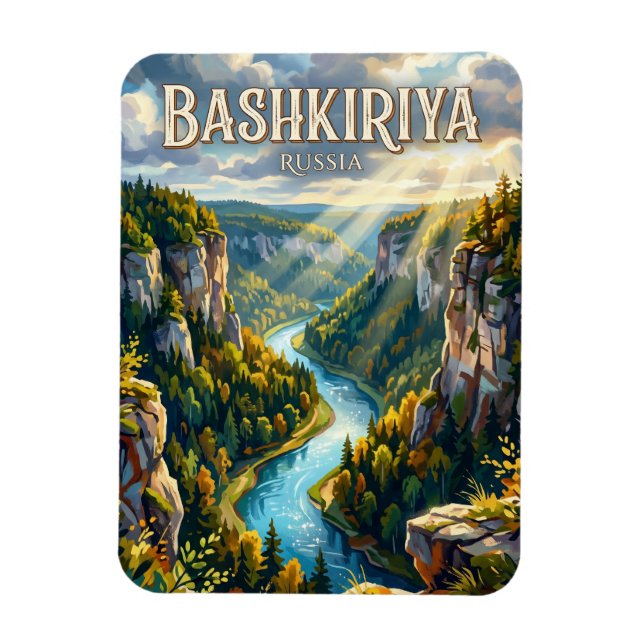 Baschkirien-Nationalpark Russland Magnet (Vertikal)