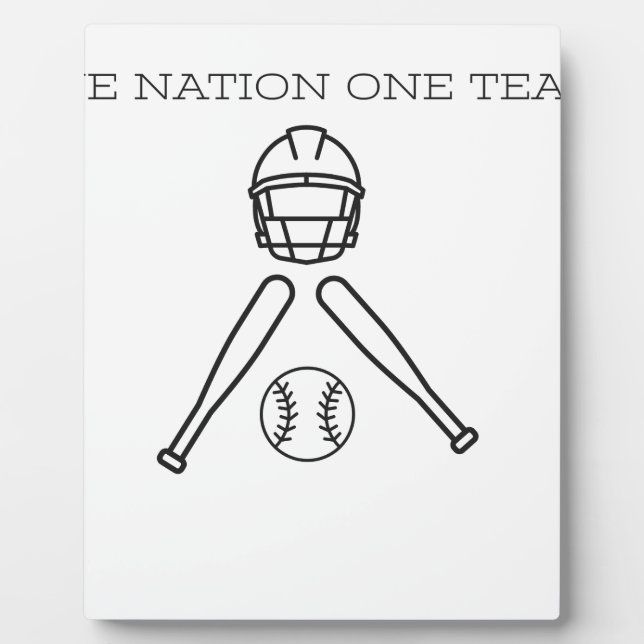 Base BAll..One Nation one Team . Fotoplatte (Vorderseite)