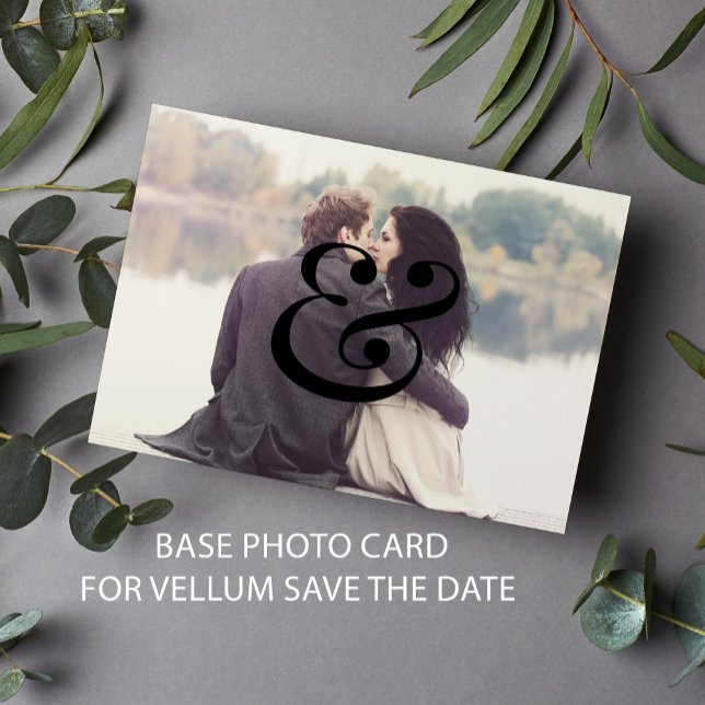 BASE CARD Modernes Overlay Schwarze Hochzeit rett  Save The Date (Von Creator hochgeladen)
