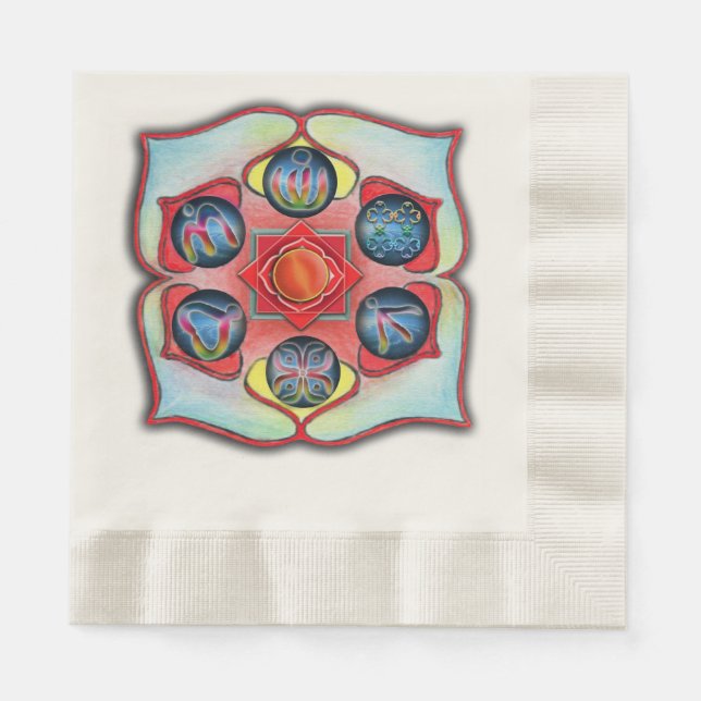 Base Chakra Serviette (Vorderseite)